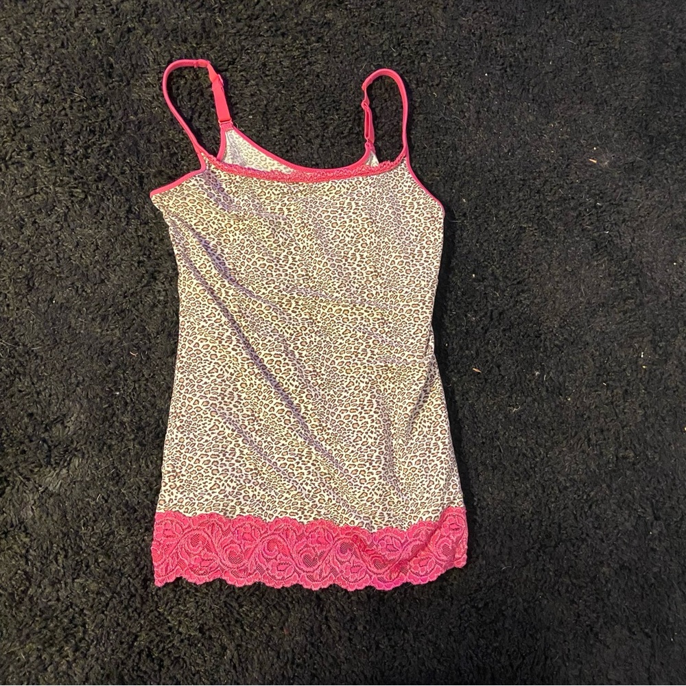 Y2K cheetah print tank